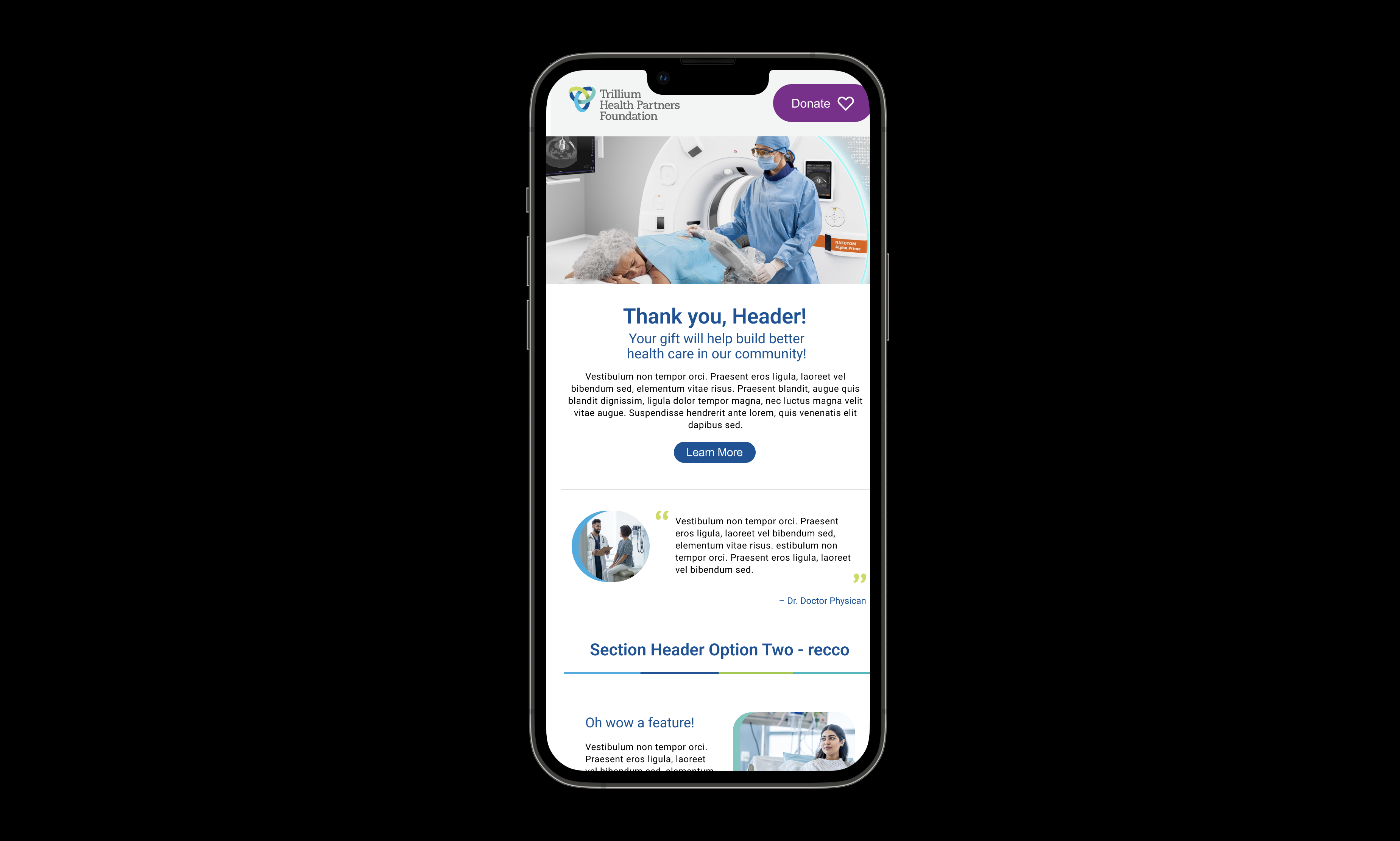 Mobile Solicitation Layout View